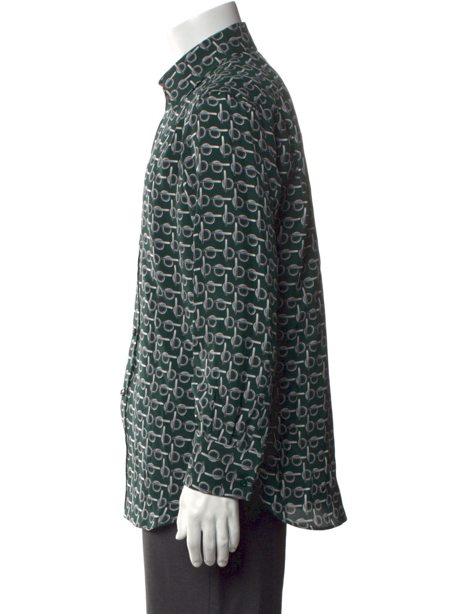 Burberry Silk Printed Shirt w/ Tags