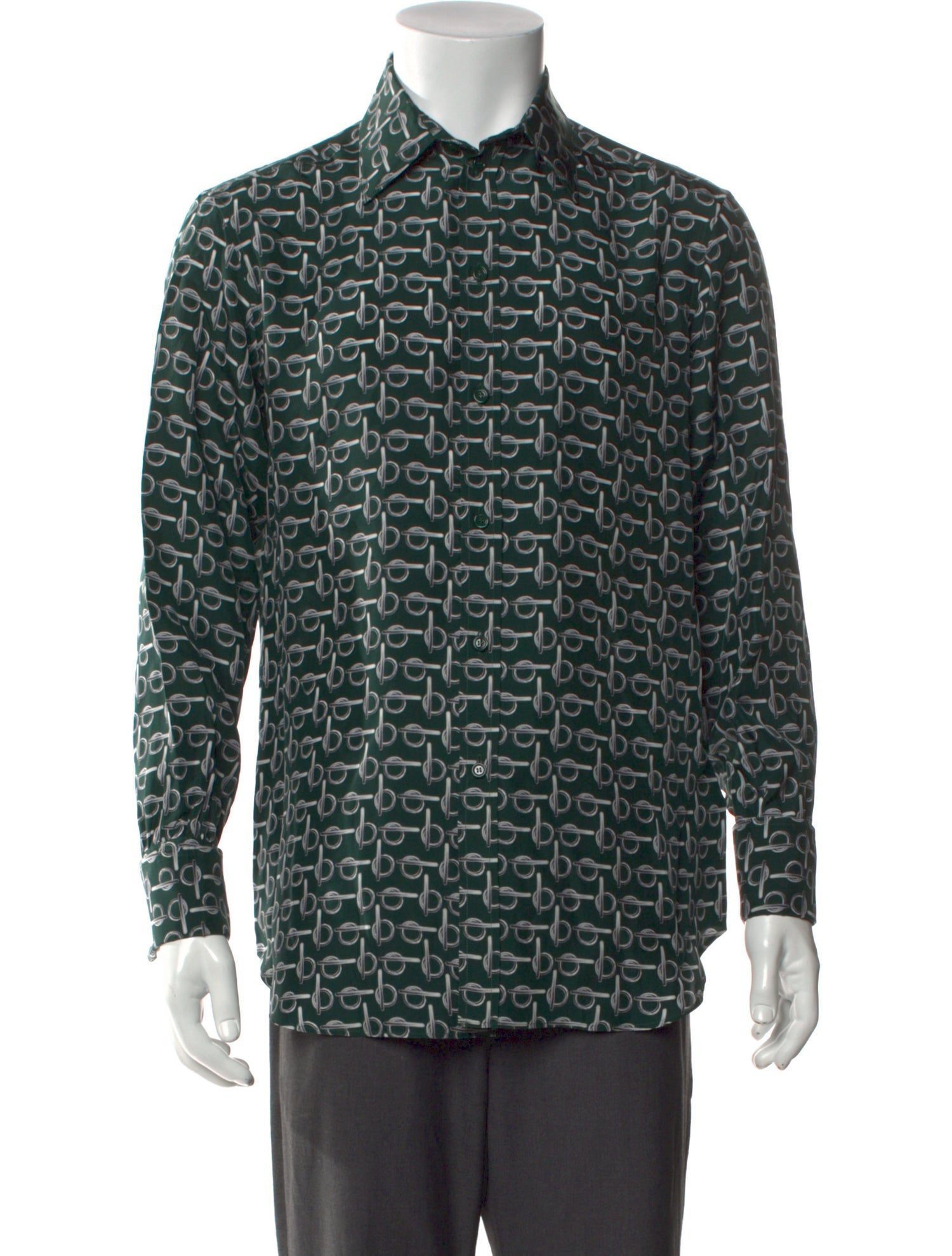 Burberry Silk Printed Shirt w/ Tags