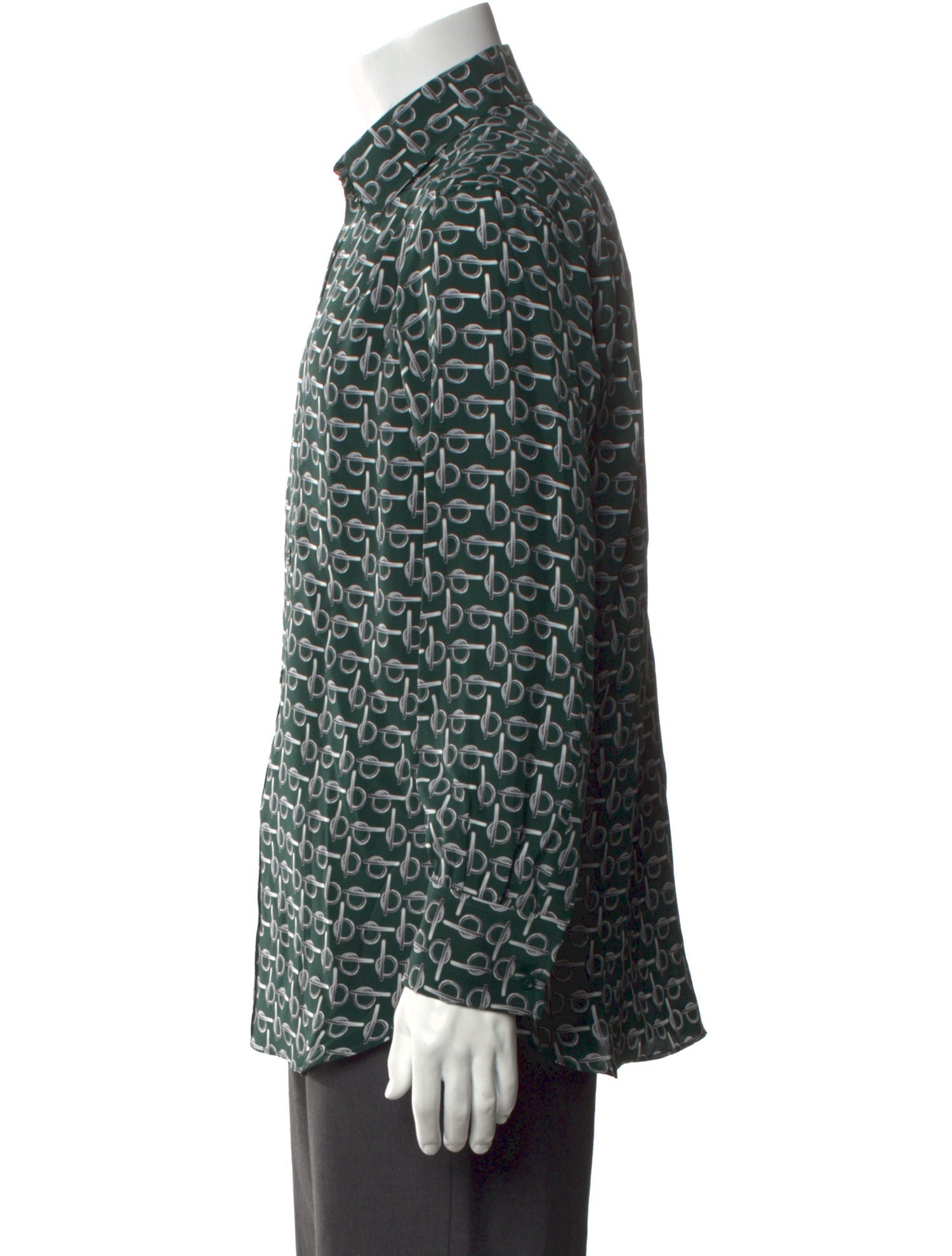 Burberry Silk Printed Shirt w/ Tags