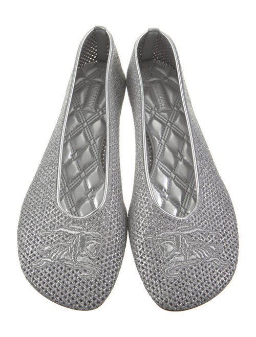 Burberry Mesh Embroidered Accent Flats