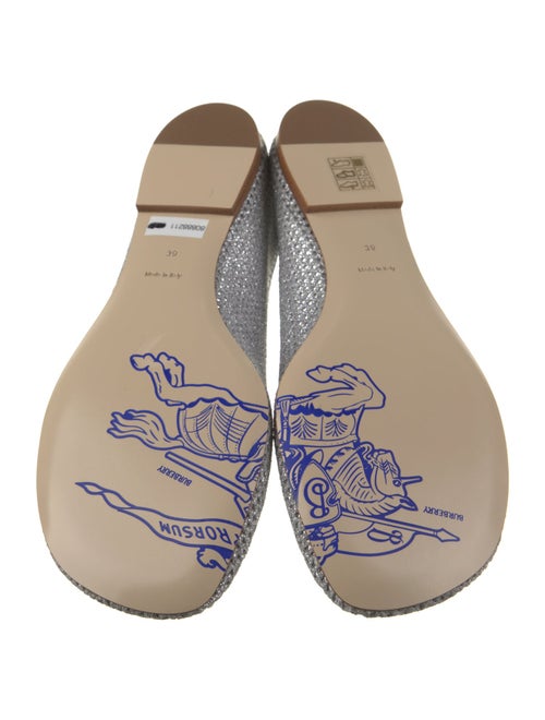 Burberry Mesh Embroidered Accent Flats