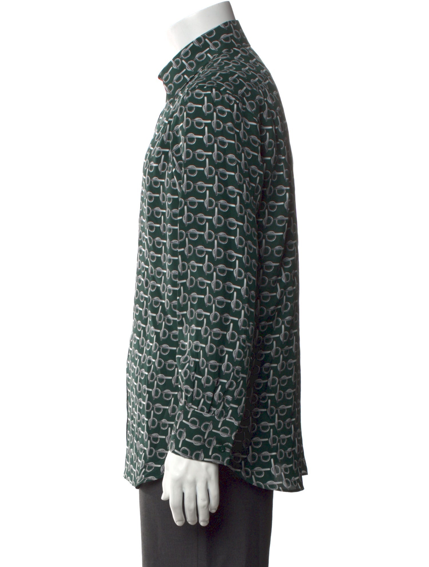 Burberry Silk Printed Shirt w/ Tags