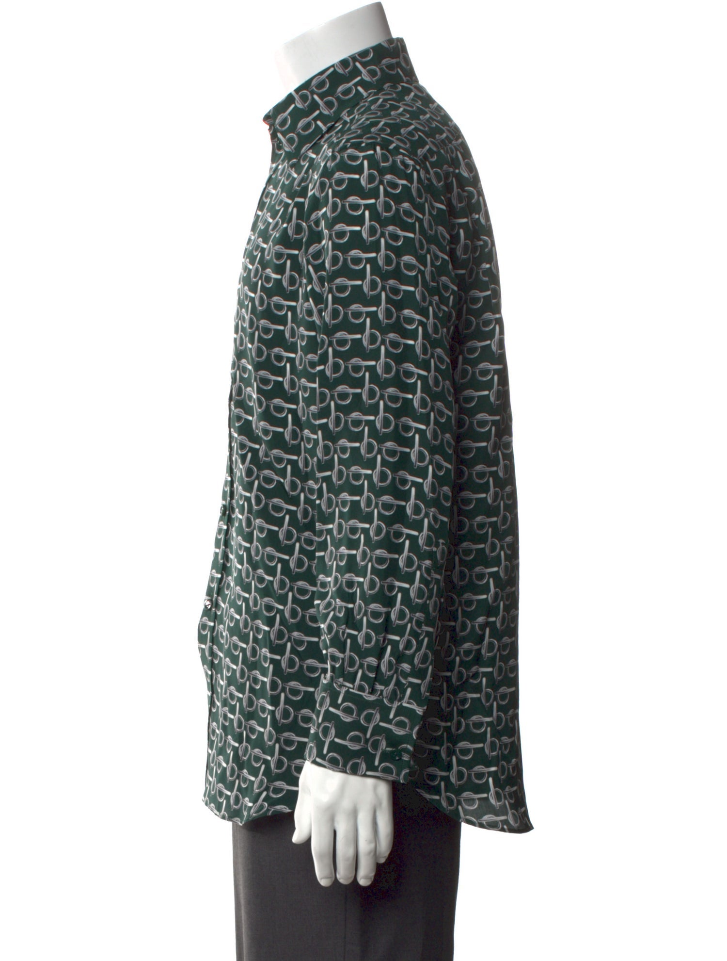 Burberry Silk Printed Shirt w/ Tags