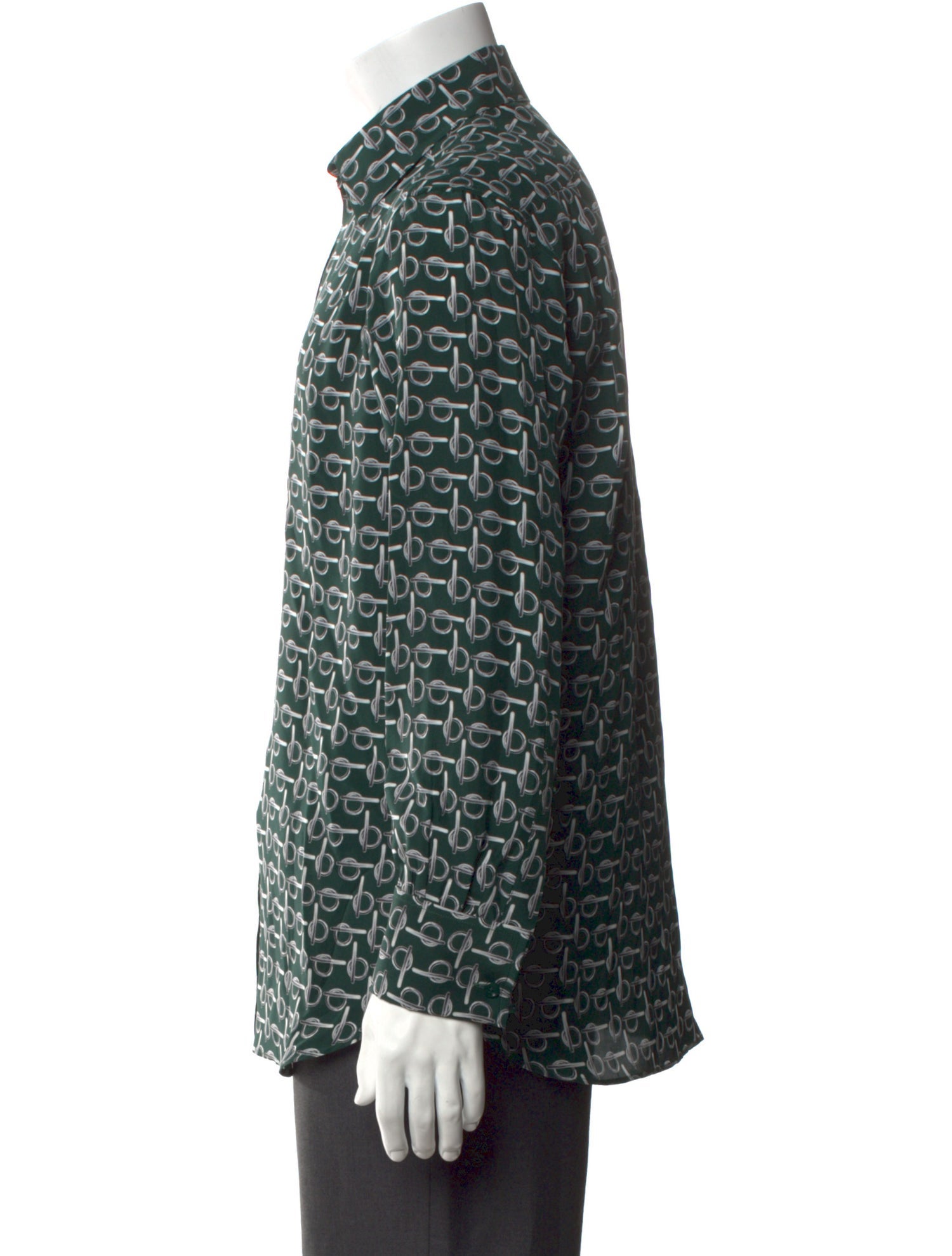 Burberry Silk Printed Shirt w/ Tags