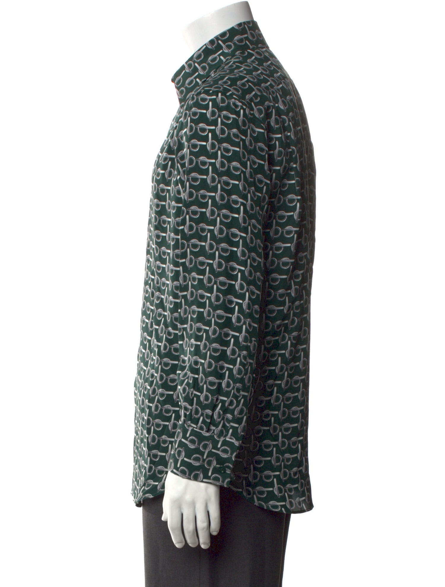 Burberry Silk Printed Shirt w/ Tags