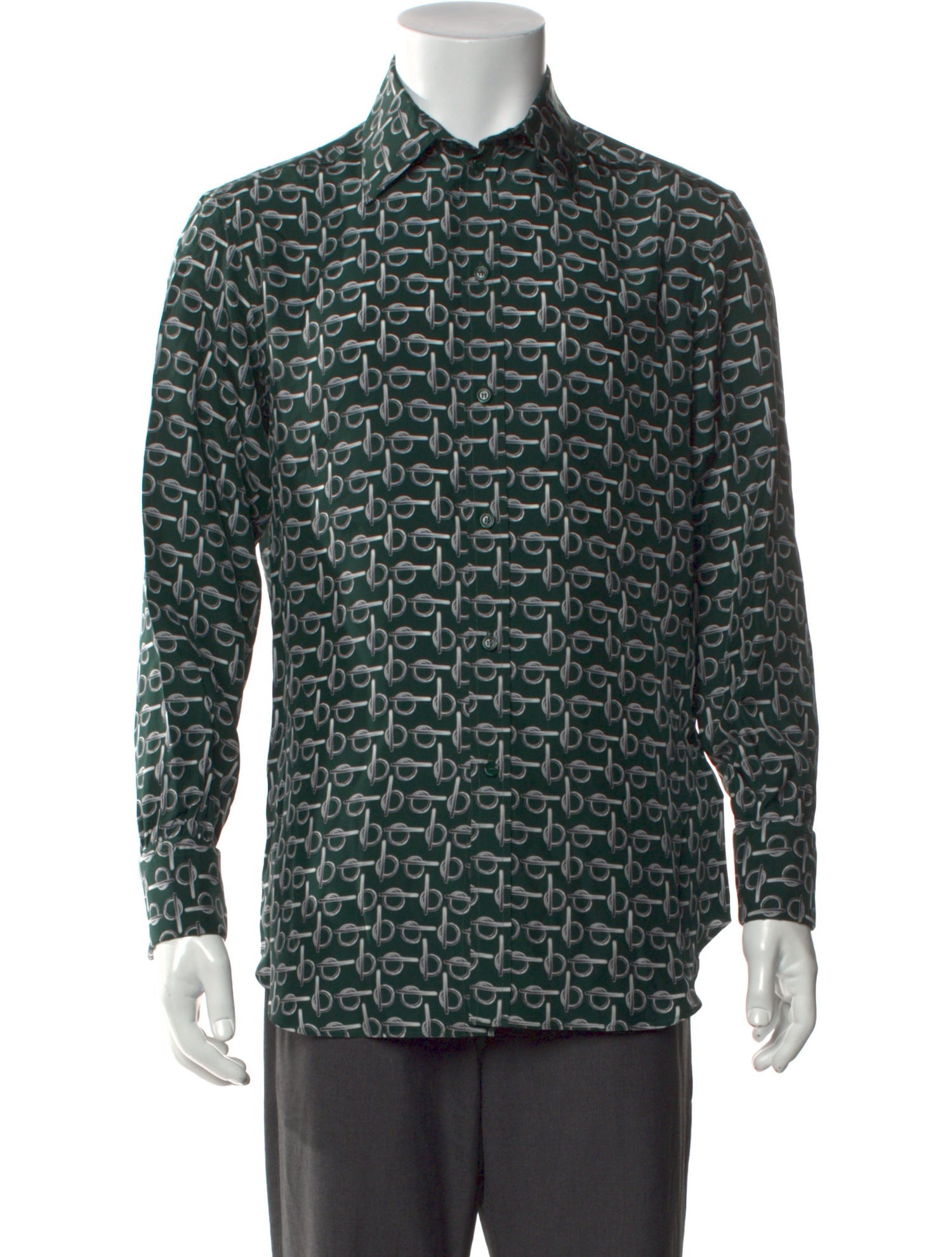 Burberry Silk Printed Shirt w/ Tags