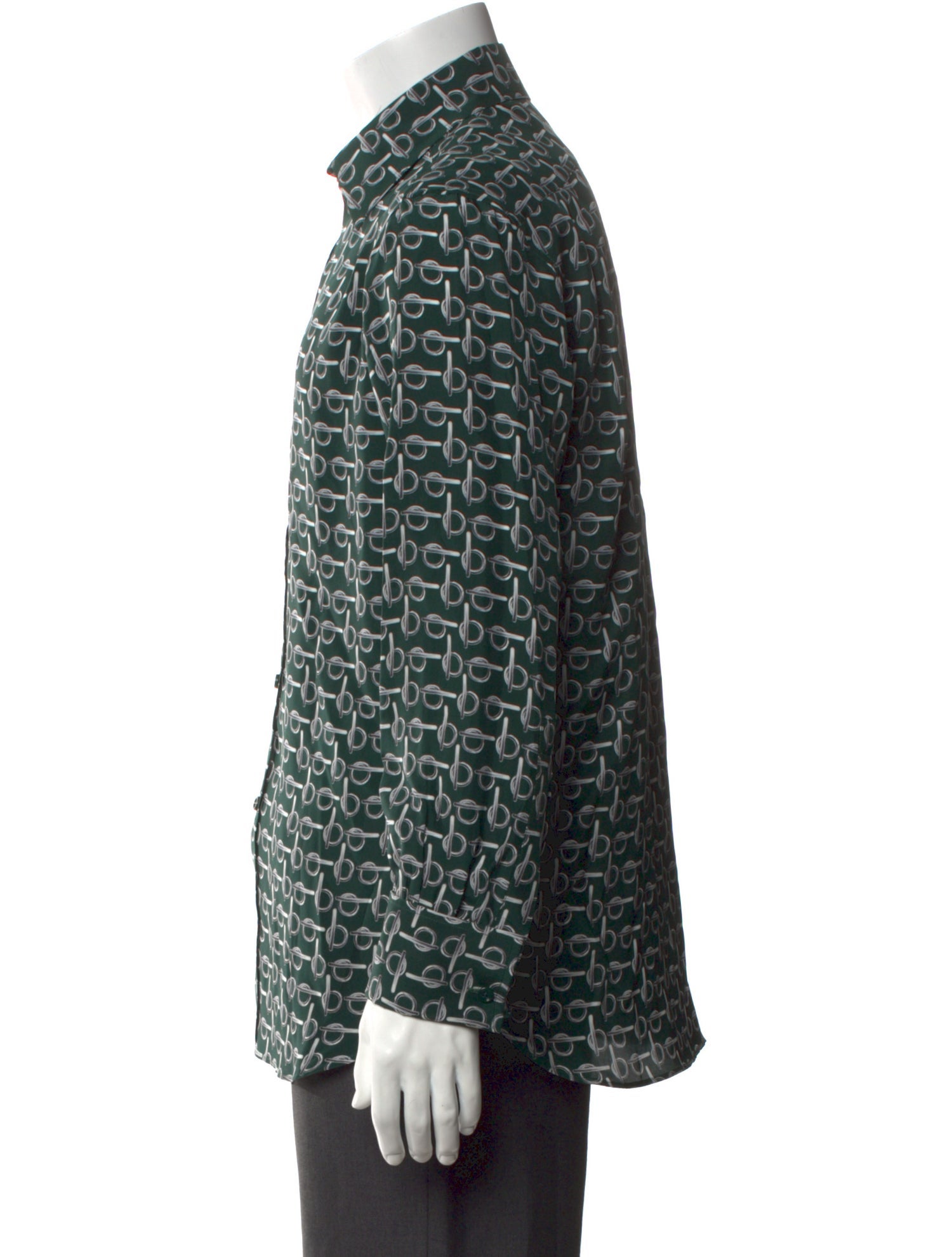 Burberry Silk Printed Shirt w/ Tags