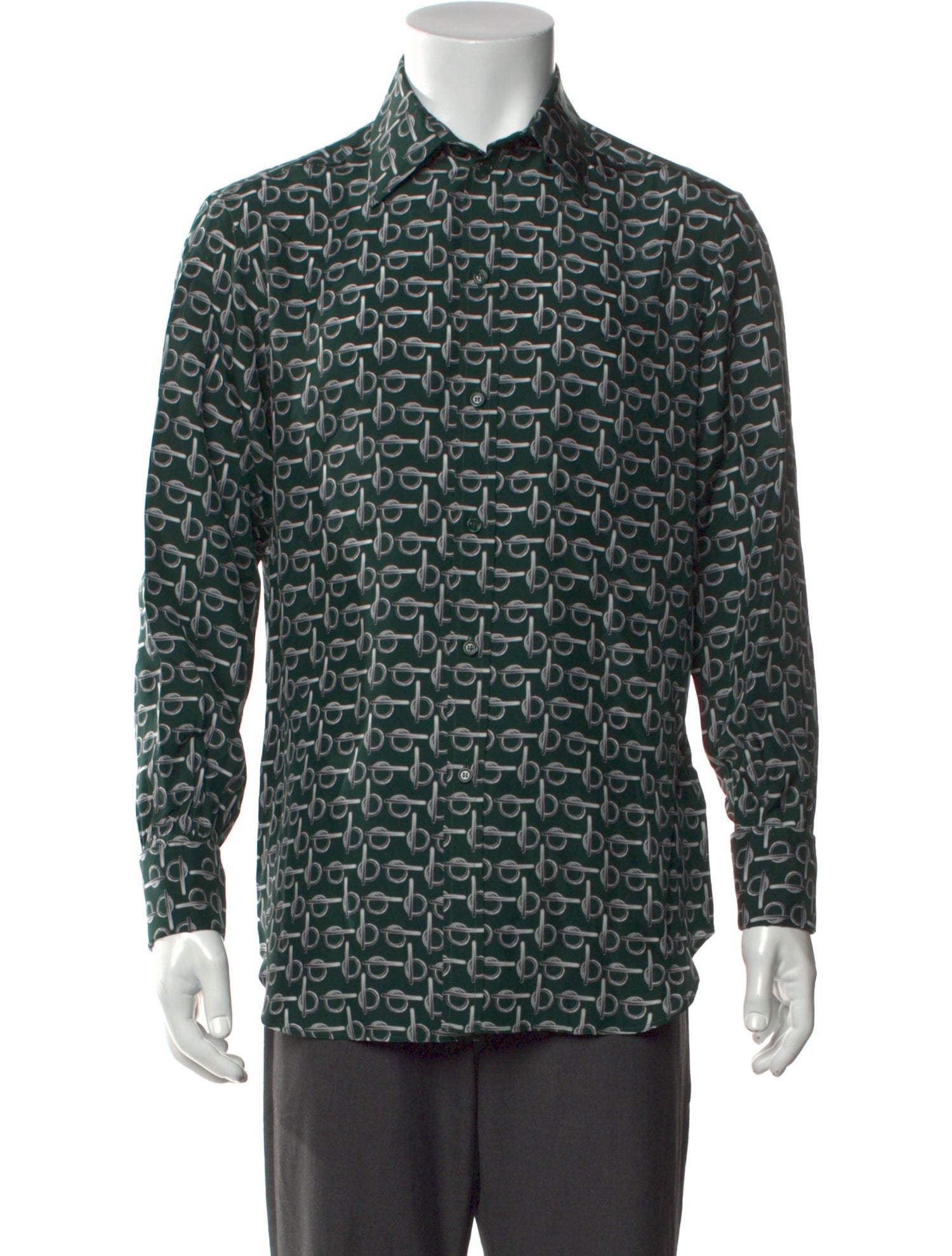 Burberry Silk Printed Shirt w/ Tags