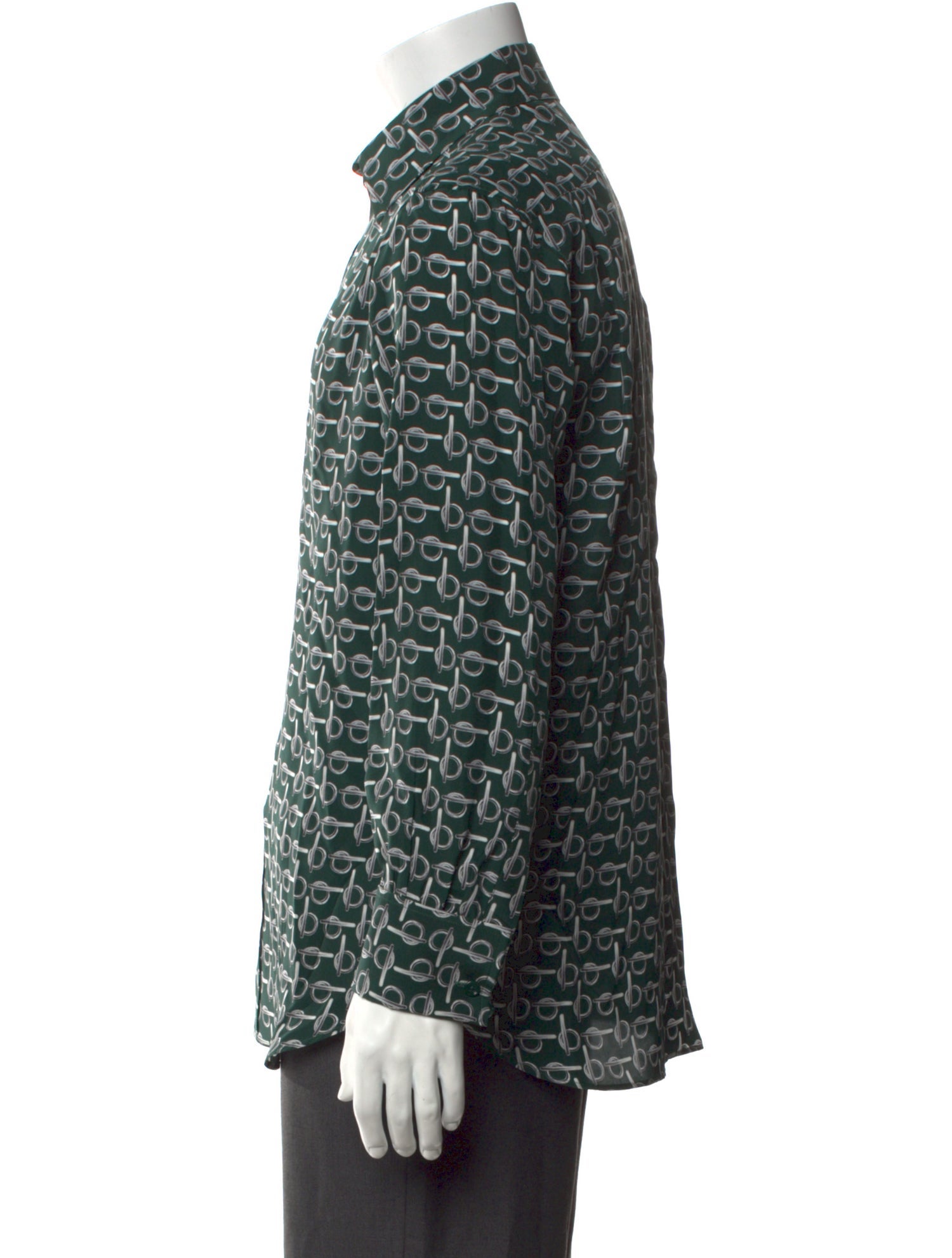 Burberry Silk Printed Shirt w/ Tags