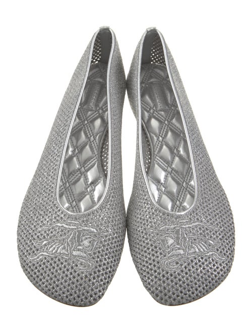 Burberry Mesh Embroidered Accent Flats