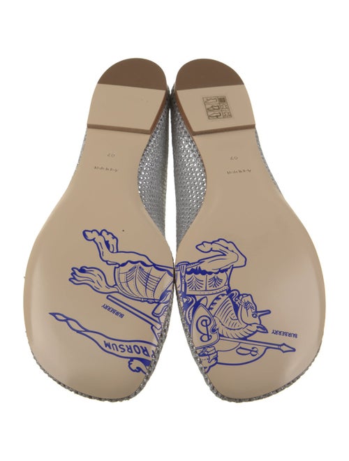 Burberry Mesh Embroidered Accent Flats