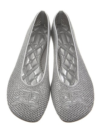 Burberry Mesh Embroidered Accent Flats