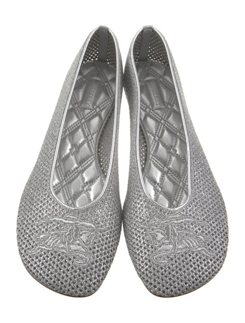 Burberry Mesh Embroidered Accent Flats