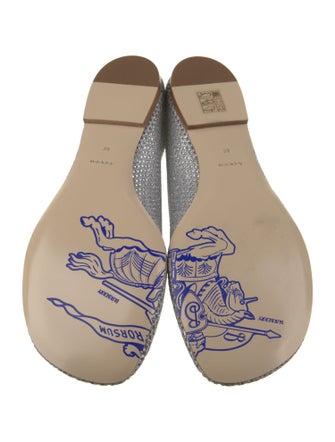 Burberry Mesh Embroidered Accent Flats
