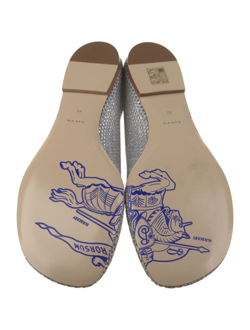 Burberry Mesh Embroidered Accent Flats