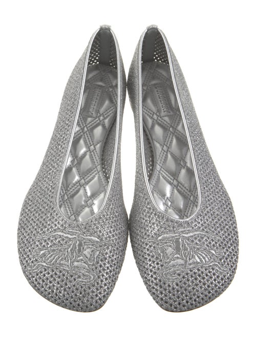 Burberry Mesh Embroidered Accent Flats