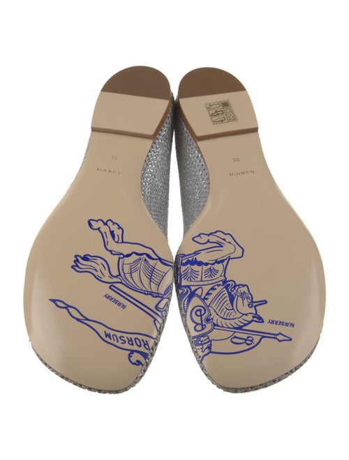 Burberry Mesh Embroidered Accent Flats