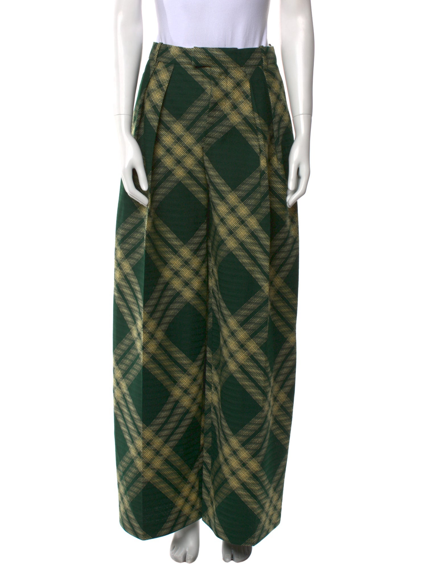 Burberry Wool Wide Leg Pants
