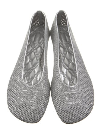 Burberry Mesh Embroidered Accent Flats