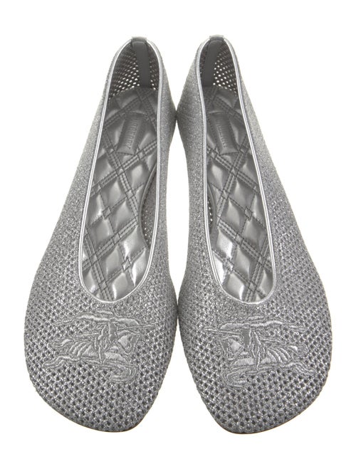 Burberry Mesh Embroidered Accent Flats