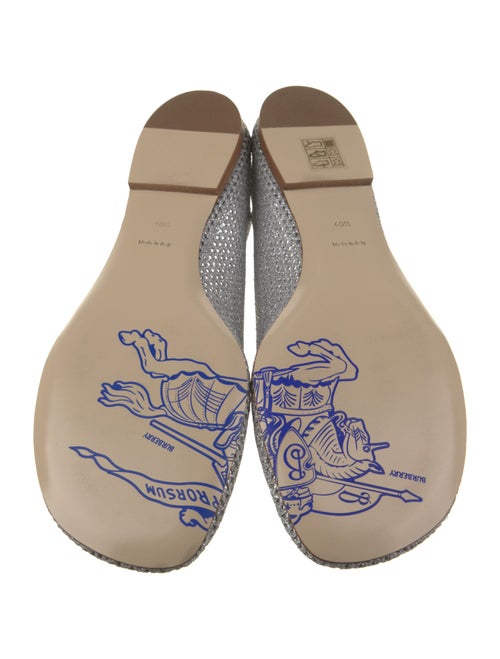 Burberry Mesh Embroidered Accent Flats
