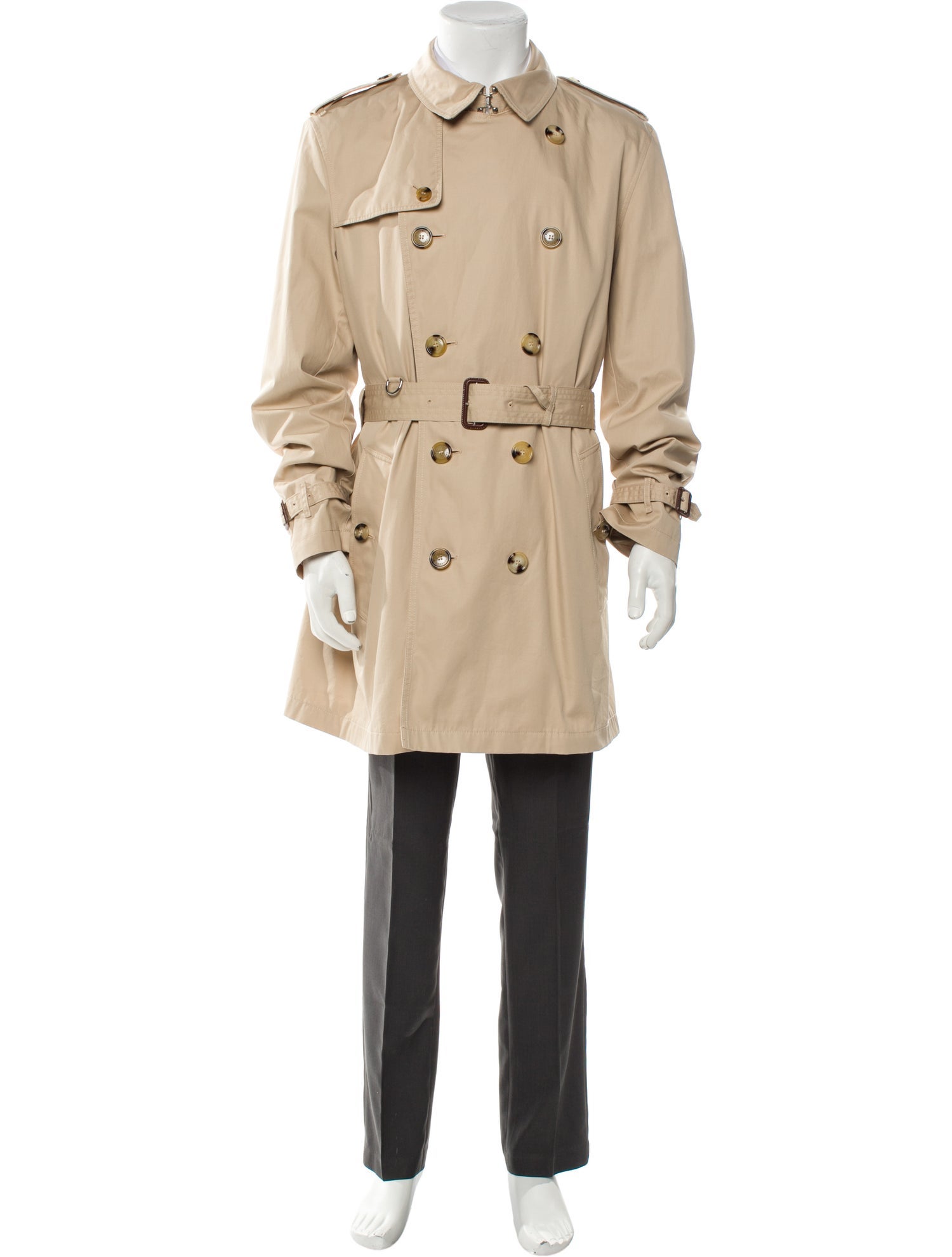 Burberry House Check Pattern Trench Coat