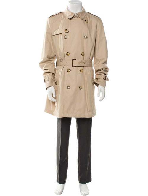 Burberry House Check Pattern Trench Coat