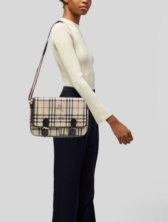 Burberry Haymarket Check Messenger Bag