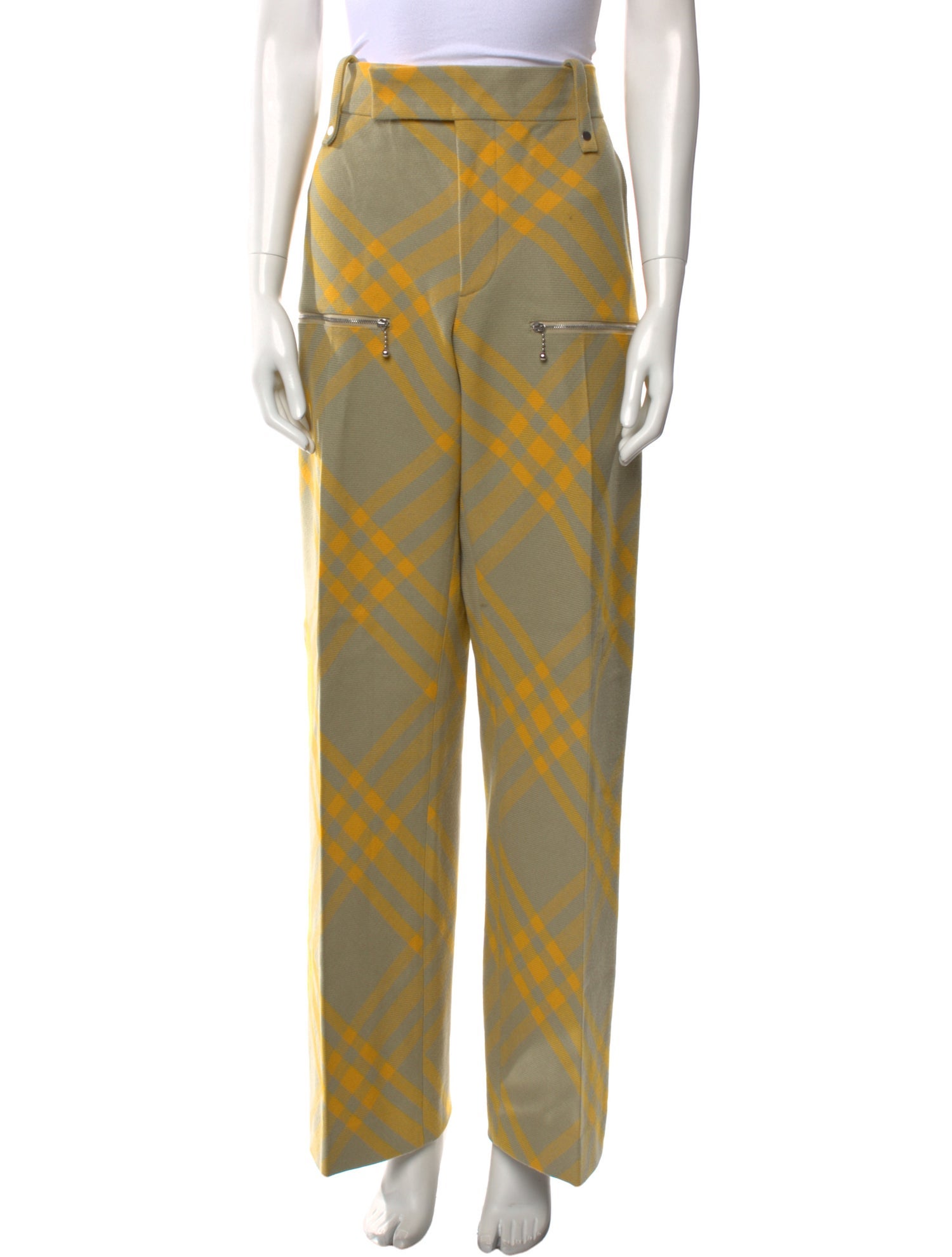 Burberry Virgin Wool Wide Leg Pants