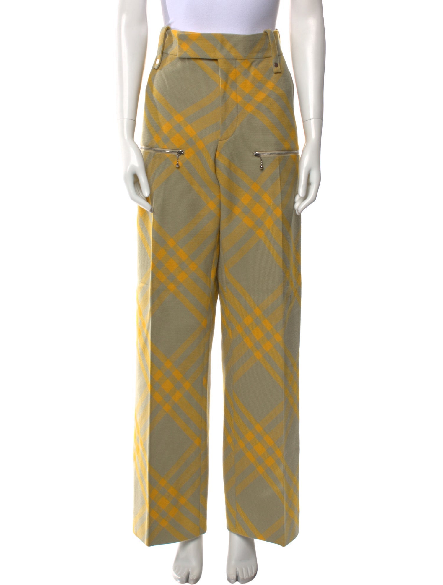 Burberry Virgin Wool Wide Leg Pants w/ Tags