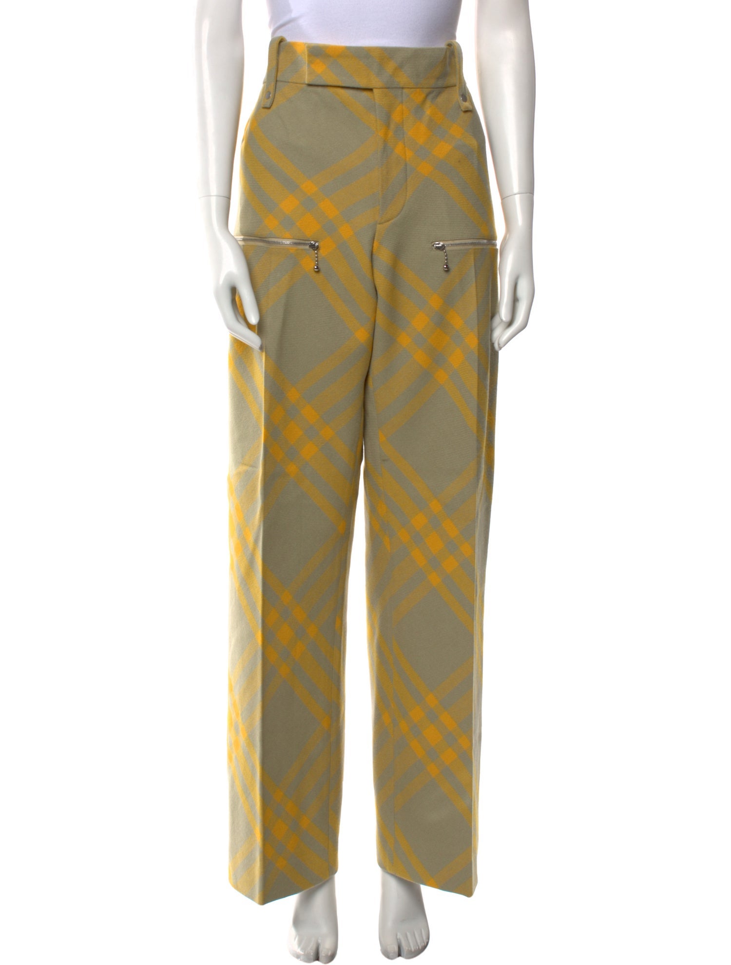 Burberry Virgin Wool Wide Leg Pants w/ Tags