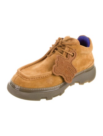 Burberry Suede Lace-Up Boots