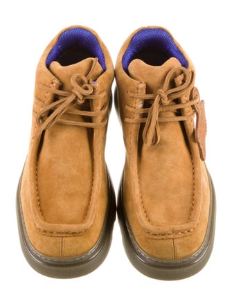 Burberry Suede Lace-Up Boots