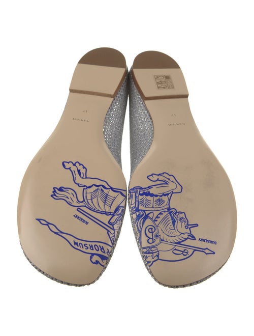 Burberry Embroidered Accent Flats
