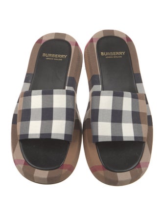 Burberry Nova Check Pattern Slides