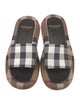 Burberry Nova Check Pattern Slides