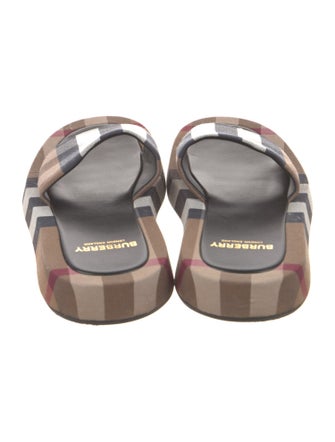 Burberry Nova Check Pattern Slides
