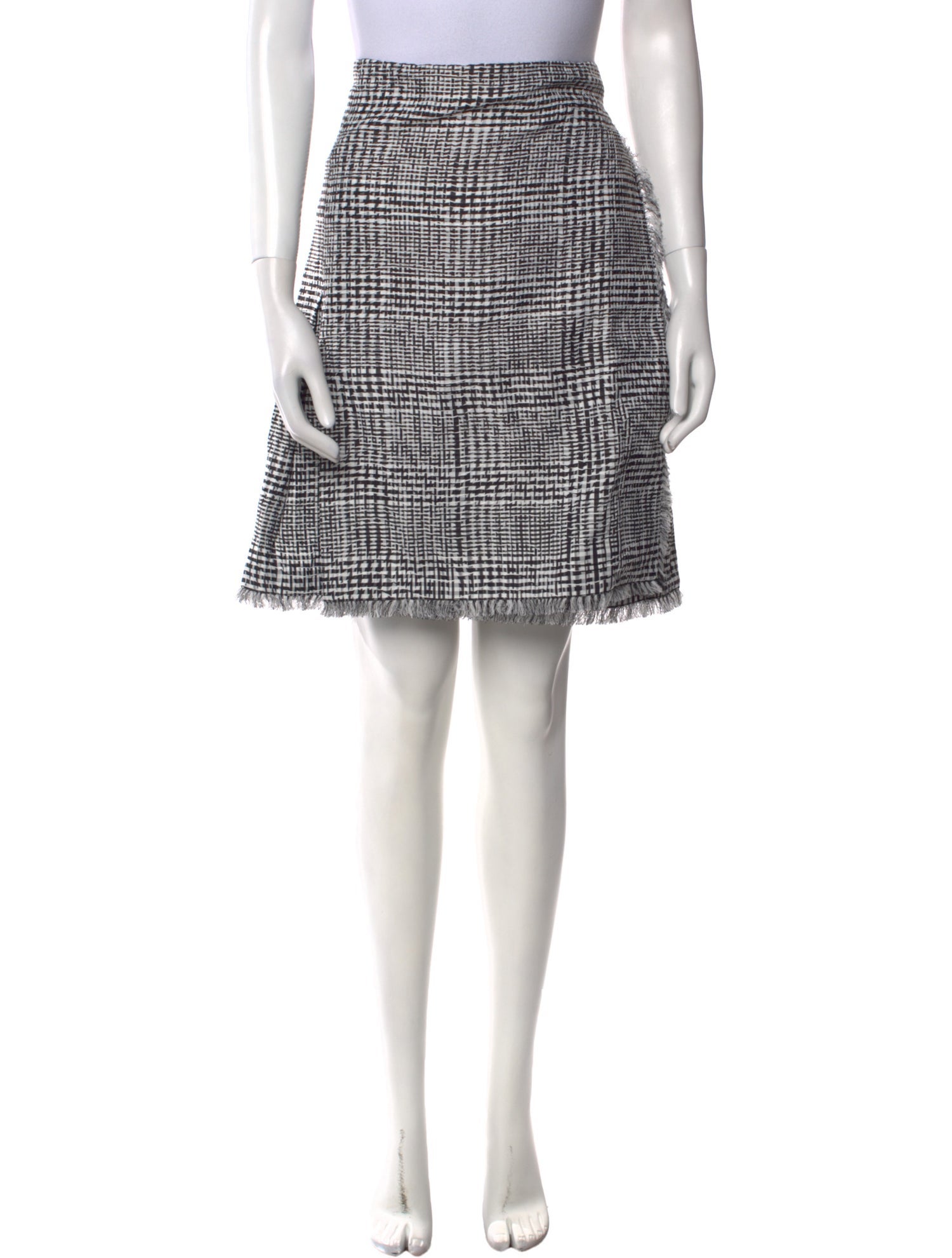 Burberry Plaid Print Knee-Length Skirt w/ Tags