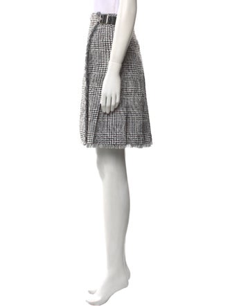 Burberry Plaid Print Knee-Length Skirt