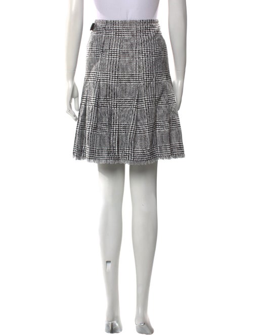 Burberry Plaid Print Knee-Length Skirt