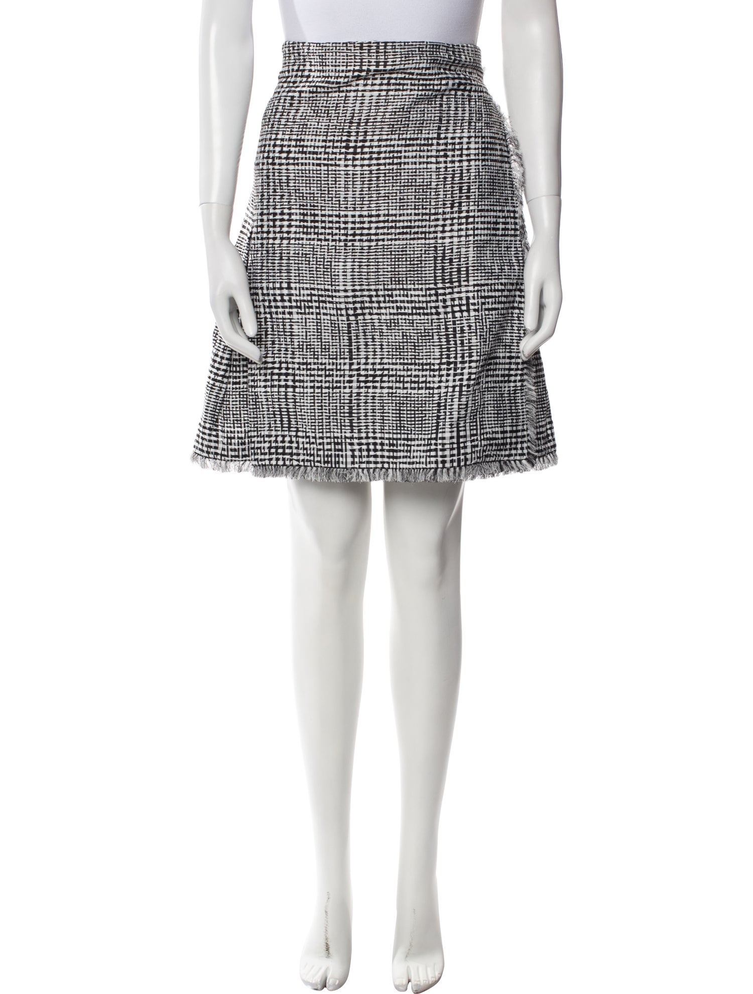 Burberry Patterned Knee-Length Skirt w/ Tags