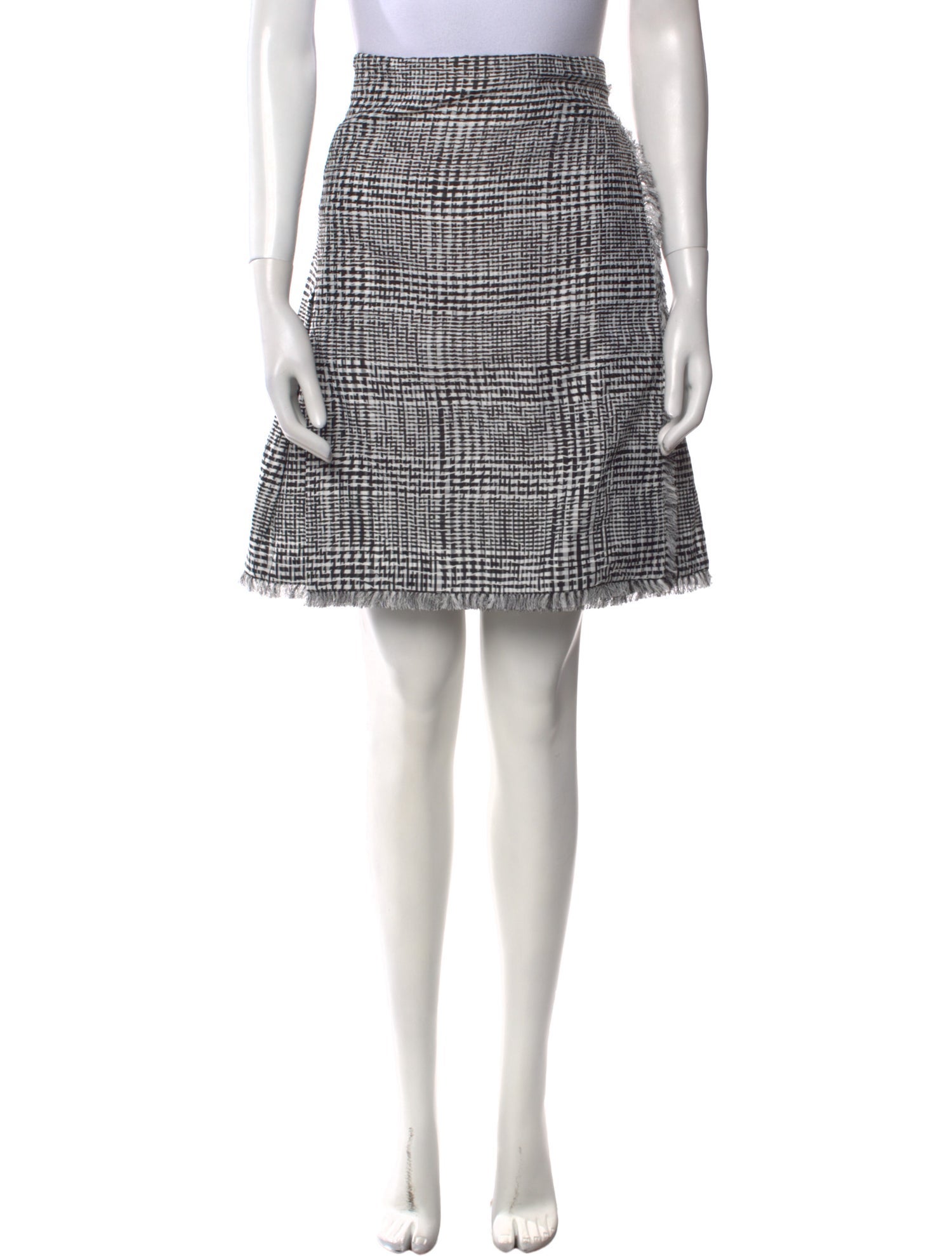 Burberry Plaid Print Knee-Length Skirt w/ Tags