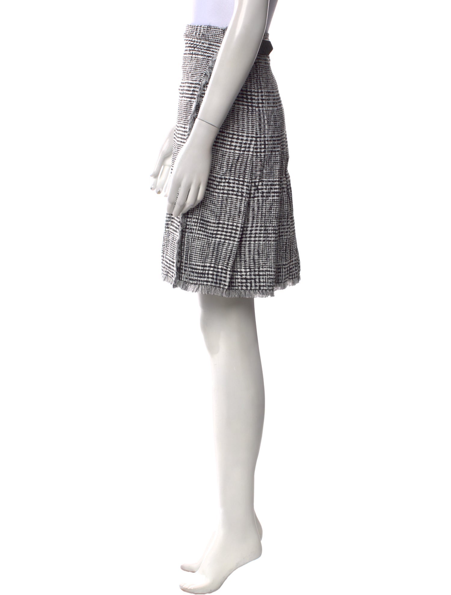 Burberry Plaid Print Knee-Length Skirt w/ Tags