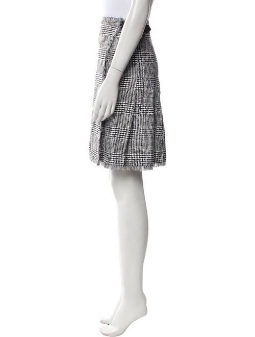 Burberry Plaid Print Knee-Length Skirt