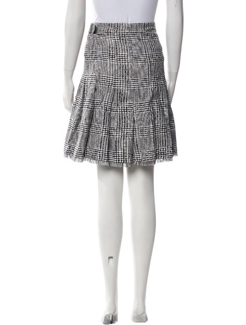 Burberry Plaid Print Knee-Length Skirt