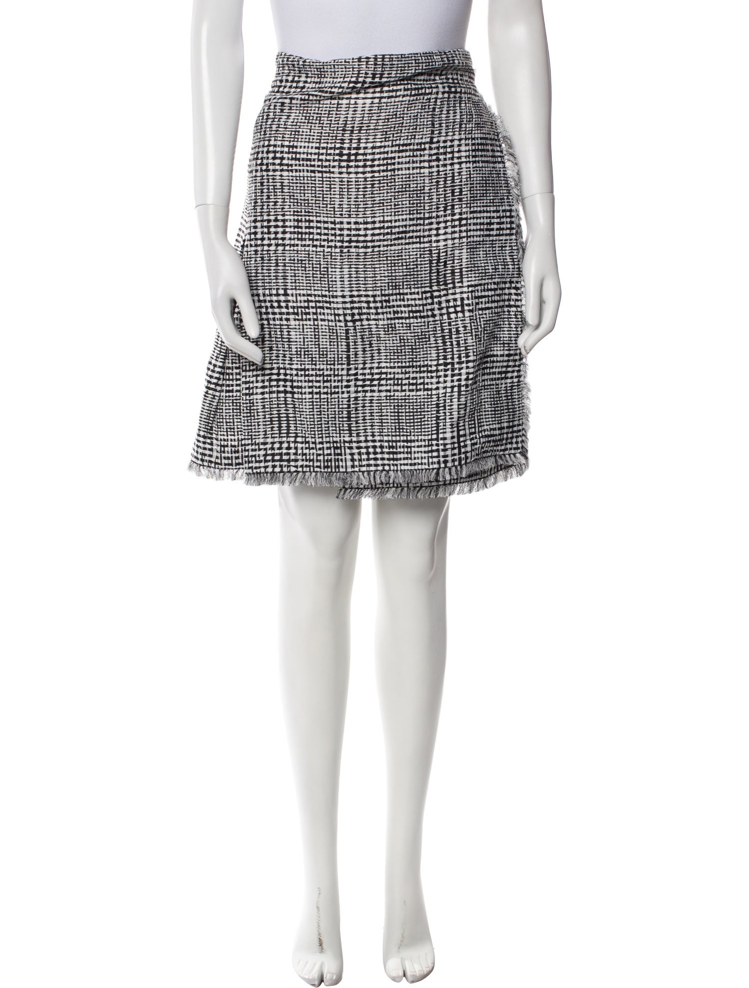 Burberry Patterned Knee-Length Skirt w/ Tags