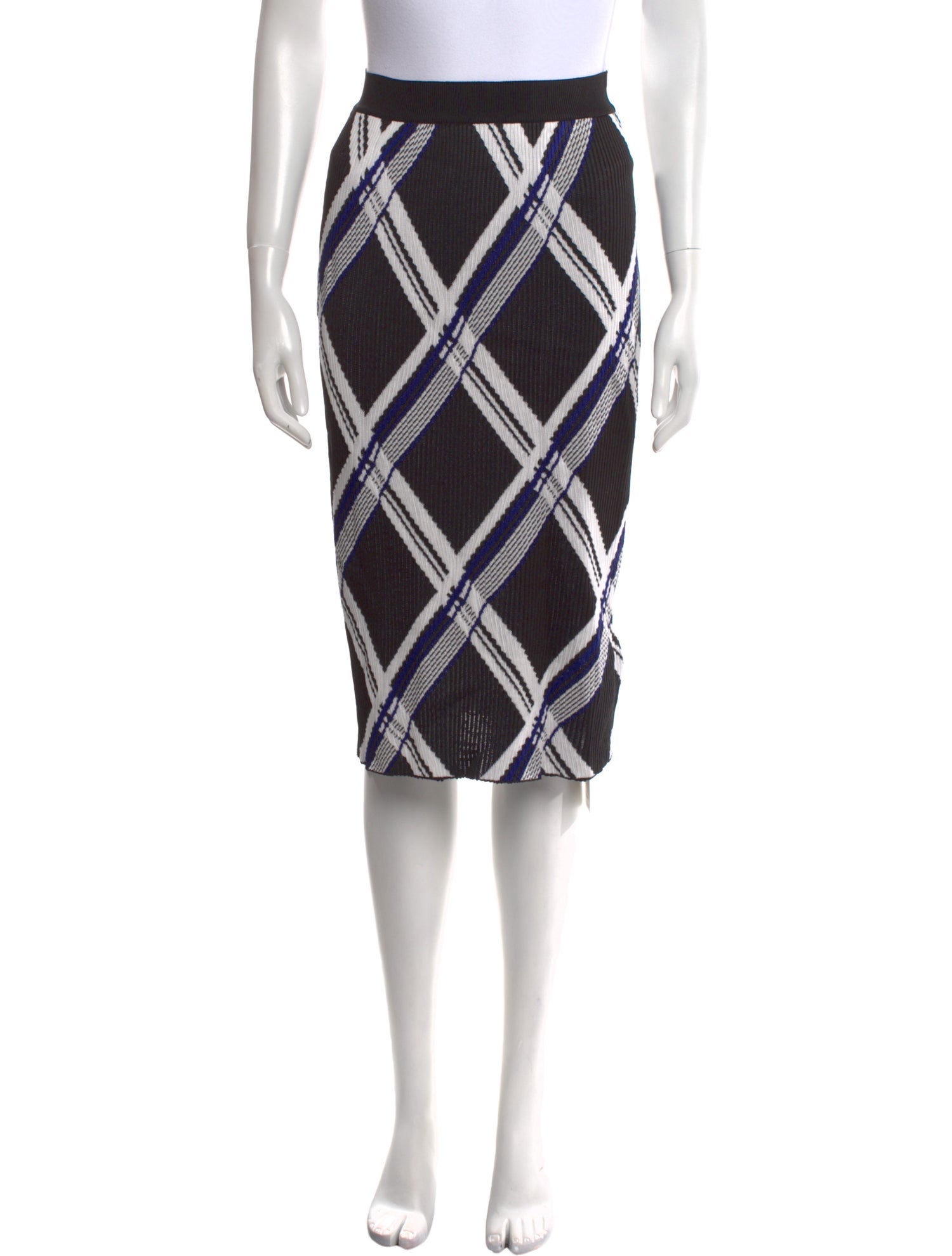 Burberry Silk Knee-Length Skirt