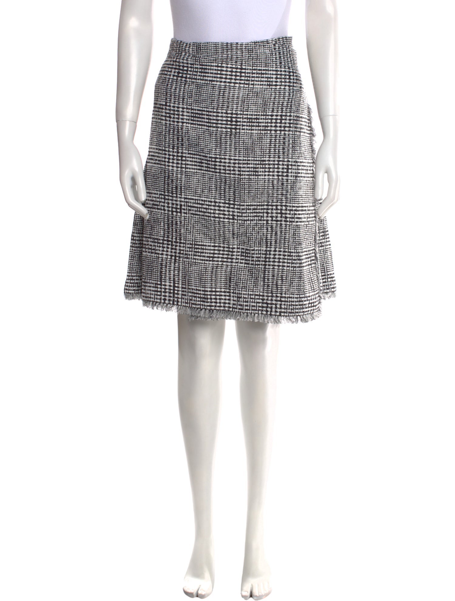 Burberry Plaid Print Knee-Length Skirt w/ Tags