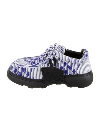Burberry Rubber Plaid Print Sneakers