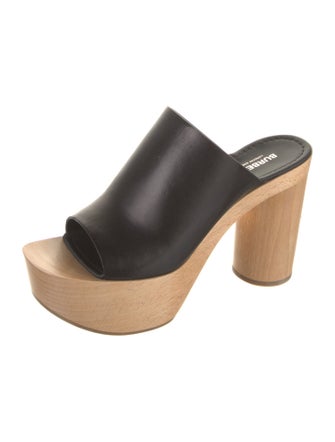 Burberry Leather Mules